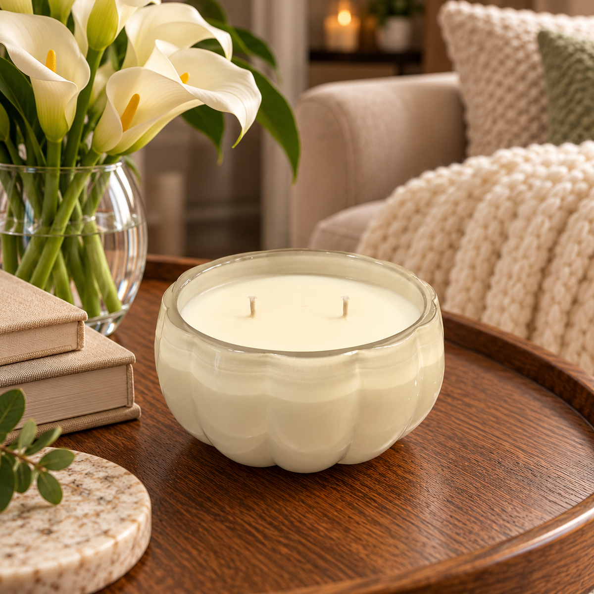 White Pumpkin Marshmallow - Coconut Soy Wax Candle