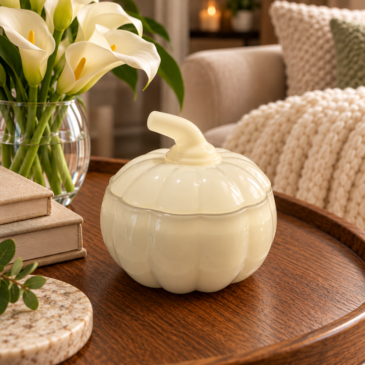 White Pumpkin Marshmallow - Coconut Soy Wax Candle