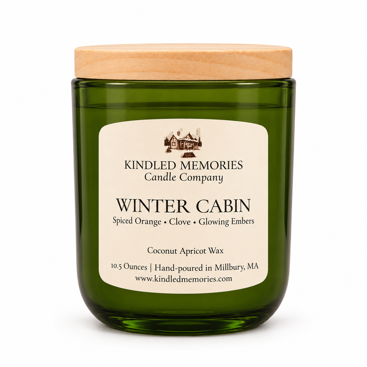 Winter Cabin - Coconut Apricot Wax Candle