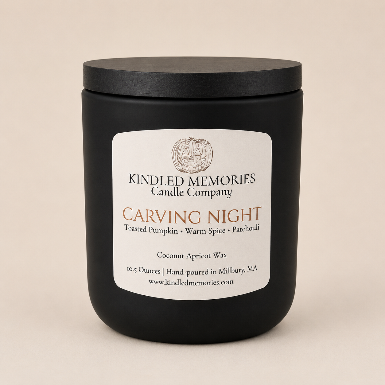 Carving Night - Coconut Apricot Wax Candle