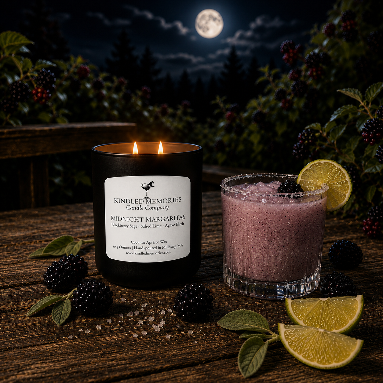 Midnight Margaritas - Coconut Apricot Wax Candle