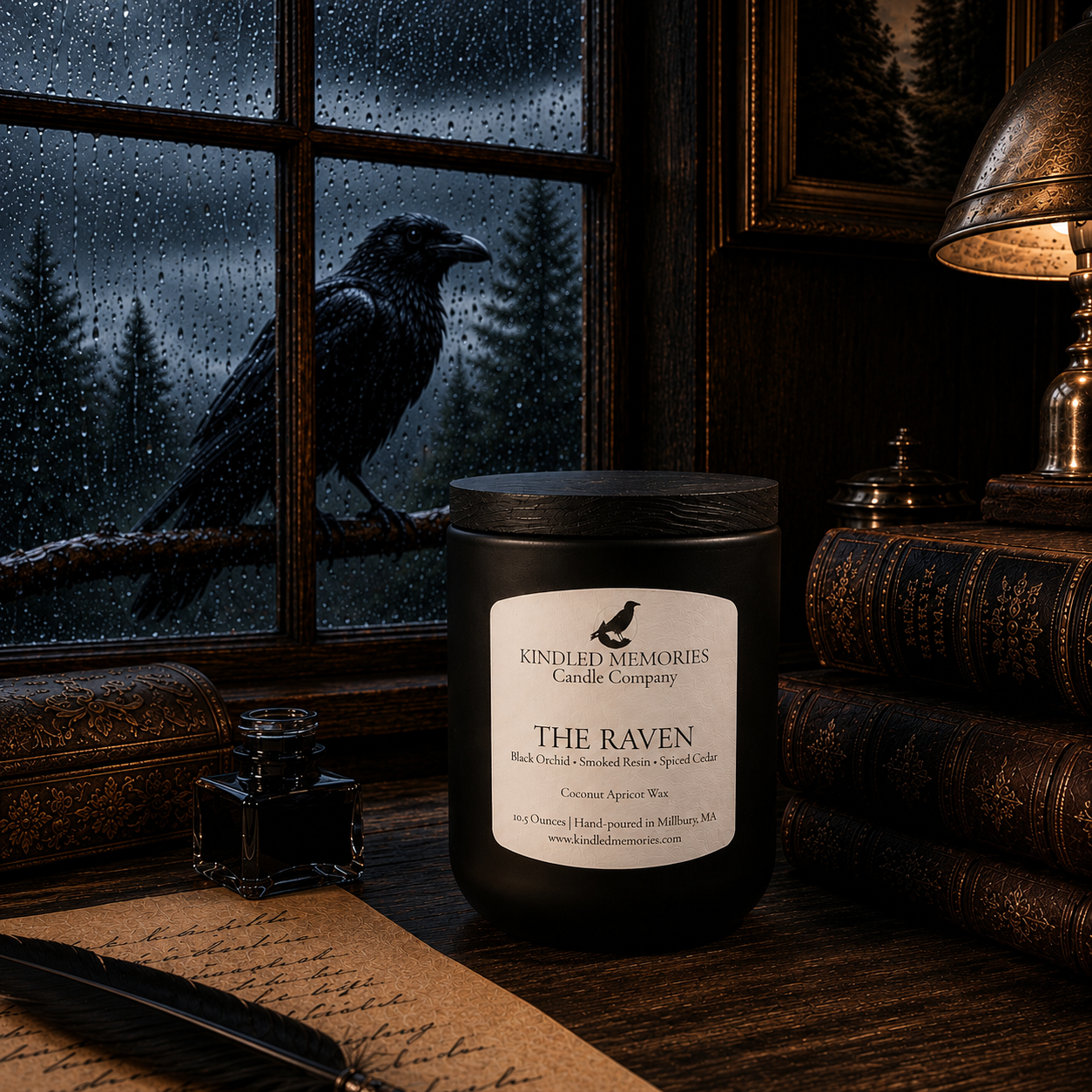 The Raven - Coconut Apricot Wax Candle