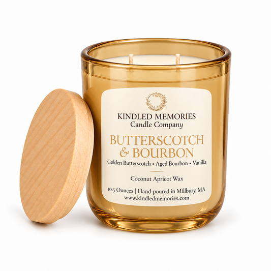 Butterscotch & Bourbon - Coconut Apricot Wax Candle