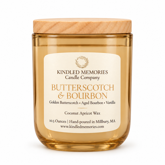 Butterscotch & Bourbon - Coconut Apricot Wax Candle