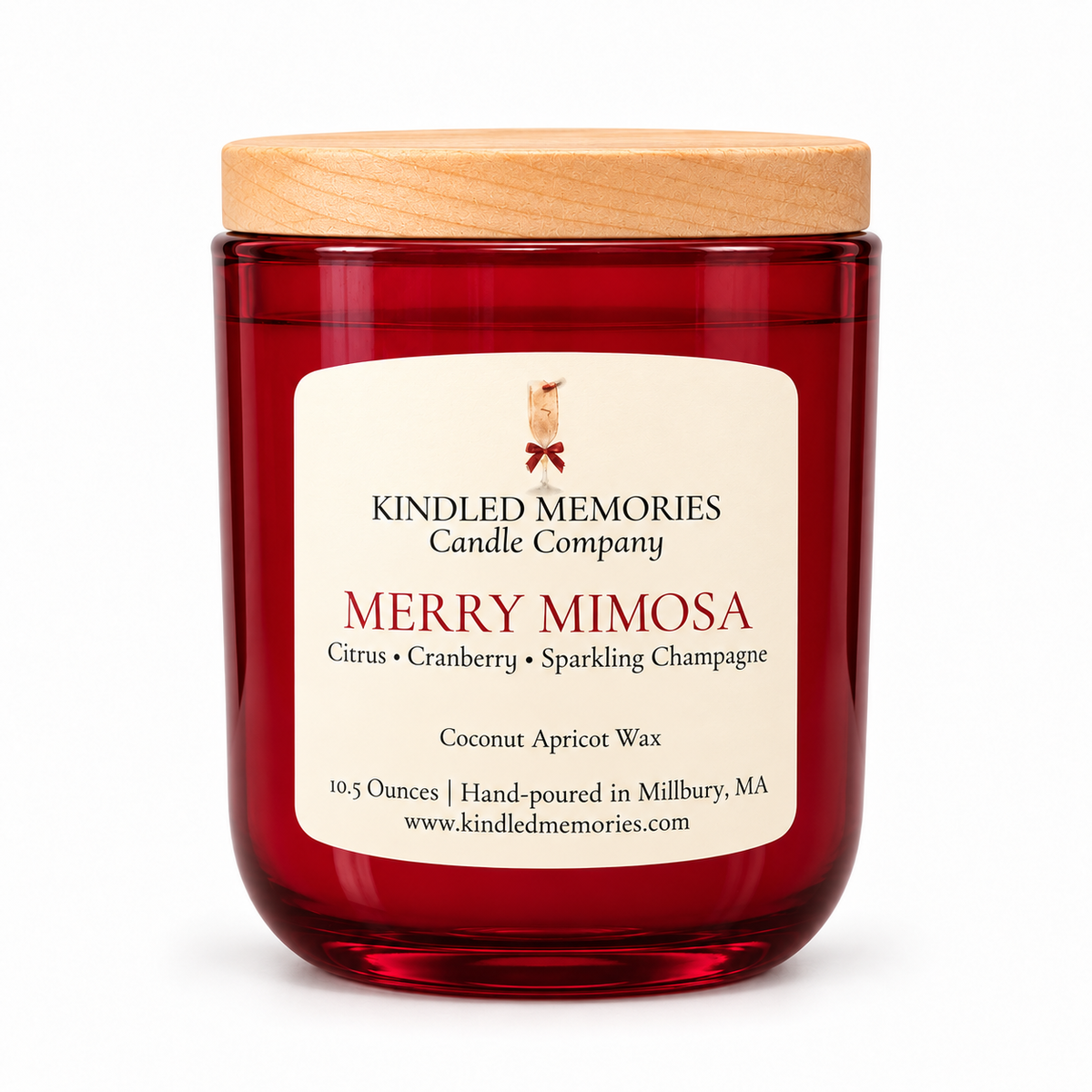 Merry Mimosa - Coconut Apricot Wax Candle