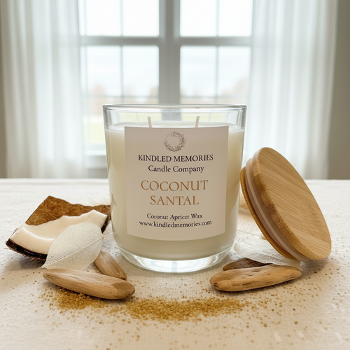 Coconut Santal Candle - With Lid