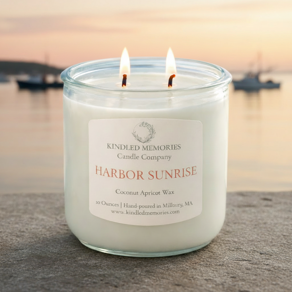 Harbor Sunrise Candle with Natural Flames