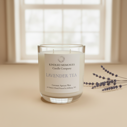 Lavender Tea Candle with Window