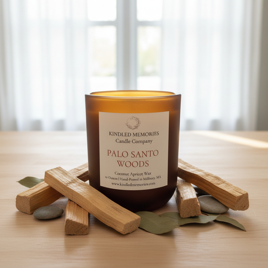Palo Santo Woods Candle - Lifestyle Photo